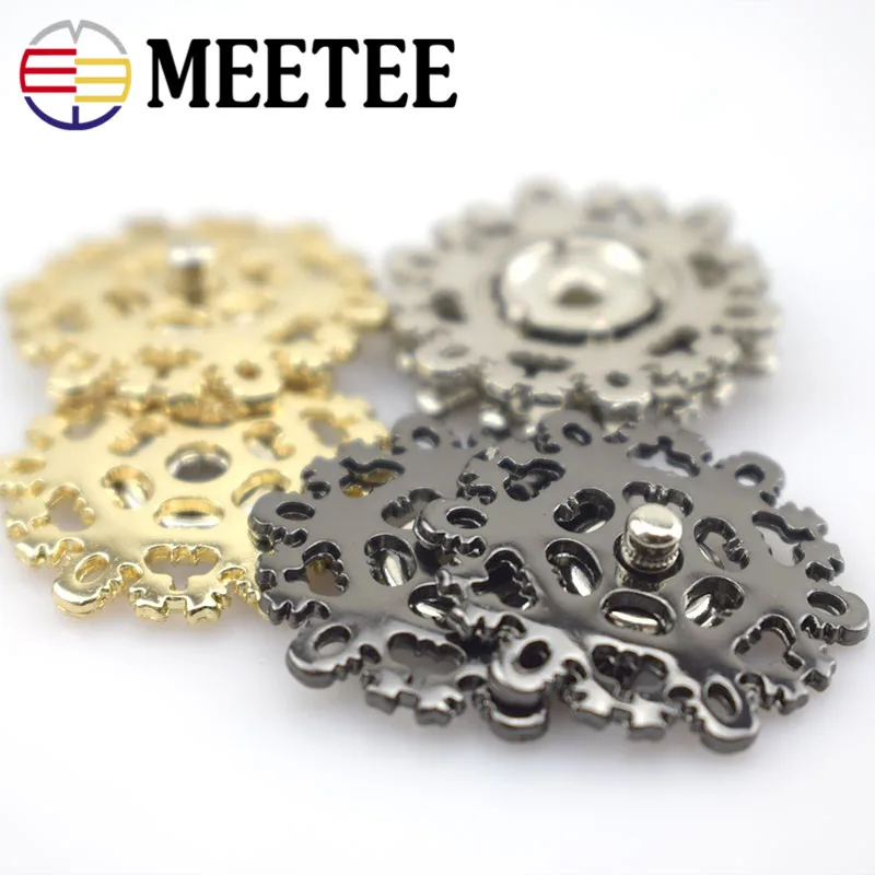 MEETEE Free shipping 10pcs Accessories High Quality 21mm 25mm metal snowflake buttons Female DIY Coat Button Snap ZK677
MEETEE Free shipping 10pcs Accessories High Quality 21mm 25mm metal snowflake buttons Female DIY Coat Button Snap ZK677