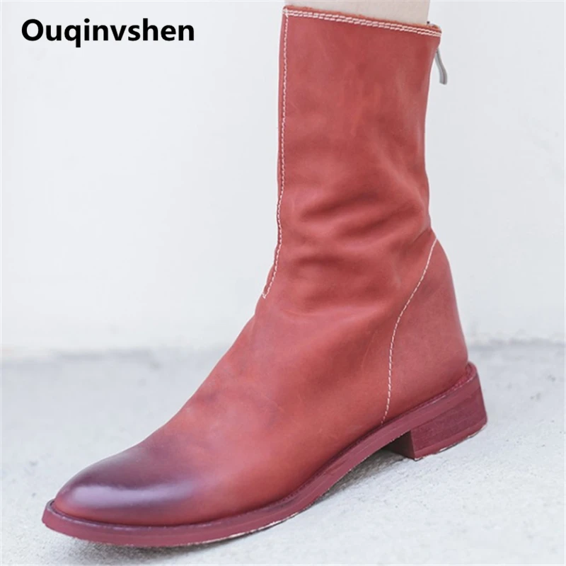 MSSTOR Zipper Retro Flats Shoes Women Plus Size 43 Casual Fashion Square Heel Ladies Boots For Winter High Quality Ankle Boots
MSSTOR Zipper Retro Flats Shoes Women Plus Size 43 Casual Fashion Square Heel Ladies Boots For Winter High Quality Ankle Boots