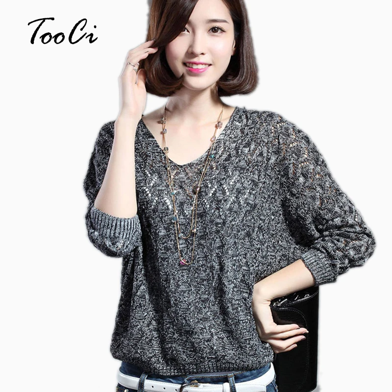New Autumn Women Pullovers Lady Bat Sleeve Gray Casual Hollow Out Transparent Thin Sexy Sweater
New Autumn Women Pullovers Lady Bat Sleeve Gray Casual Hollow Out Transparent Thin Sexy Sweater