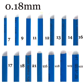 50 Pcs 0.18mm Microblading Needles 7/9/11/12/14/16/18/21 Pins for Microblading Embroidery Pen Pernement Makeup Machine
50 Pcs 0.18mm Microblading Needles 7/9/11/12/14/16/18/21 Pins for Microblading Embroidery Pen Pernement Makeup Machine