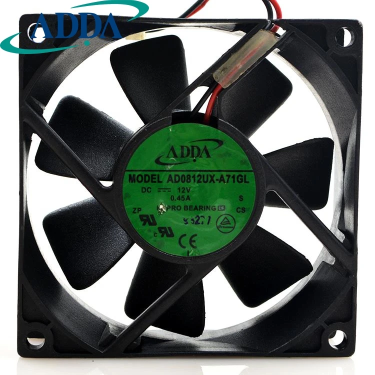 1pcs AD0812UX-A71GL 12V 0.45A 8025 8cm computer case cooling fan