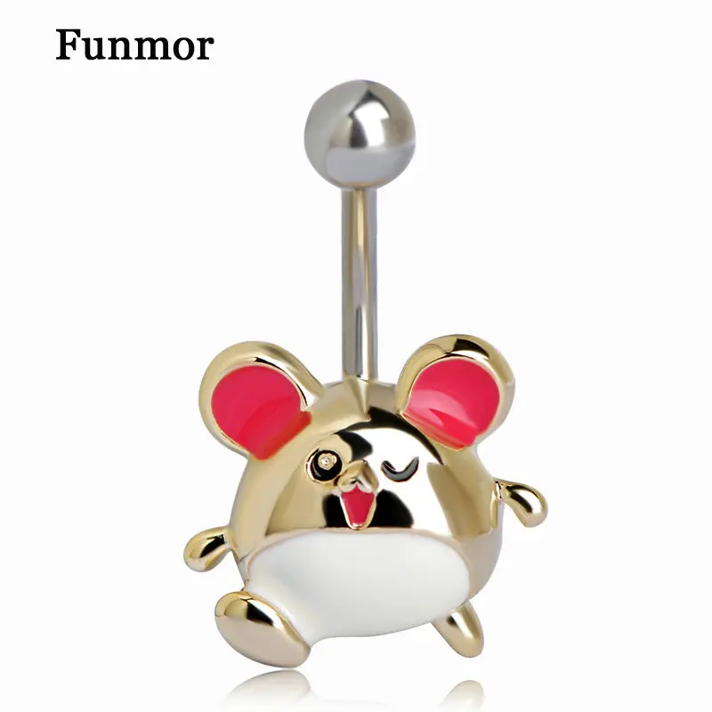 Enamel Esmalte Animal Bear Body Jewelry Gold-color Women Belly Button Rings Cartoon Bijoux Bar Barbell Ring Bikini Piercing
Enamel Esmalte Animal Bear Body Jewelry Gold-color Women Belly Button Rings Cartoon Bijoux Bar Barbell Ring Bikini Piercing
