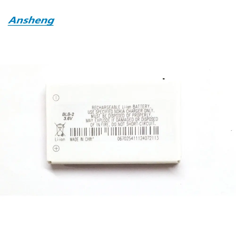 Ansheng Высокое качество 800mAh BLB-2 BLB 2 батарея для Nokia 6590 5210 6500 6510 3610 8270 8910i 8910 8210 6590i |