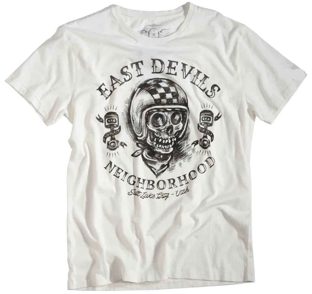 Summer 2019 Short Sleeve Plus Size Rokker Neighborhood White Cotton Biker T Shirt East Devils Skull Motorcycle Tee Shirt
Summer 2019 Short Sleeve Plus Size Rokker Neighborhood White Cotton Biker T Shirt East Devils Skull Motorcycle Tee Shirt