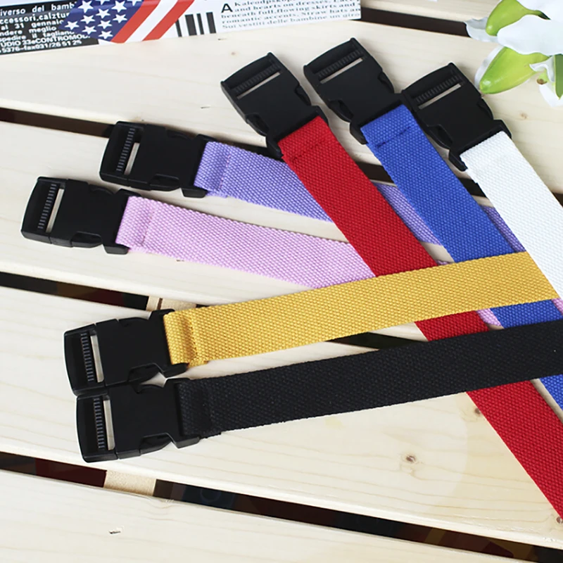 Casual Unisex Plain Webbing Waistband Canvas Belt Metal Buckle Men Women Boys Jeans Belts Candy Colors Belt 120cm
Casual Unisex Plain Webbing Waistband Canvas Belt Metal Buckle Men Women Boys Jeans Belts Candy Colors Belt 120cm