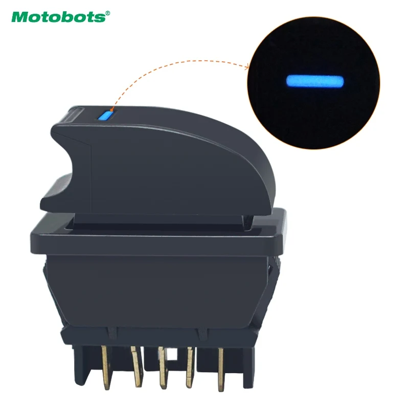 MOTOBOTS New Universal 5pins Car Power Window Switch 12V/24V 20A with Illumination Blue LED Light #HQ2945
MOTOBOTS New Universal 5pins Car Power Window Switch 12V/24V 20A with Illumination Blue LED Light #HQ2945