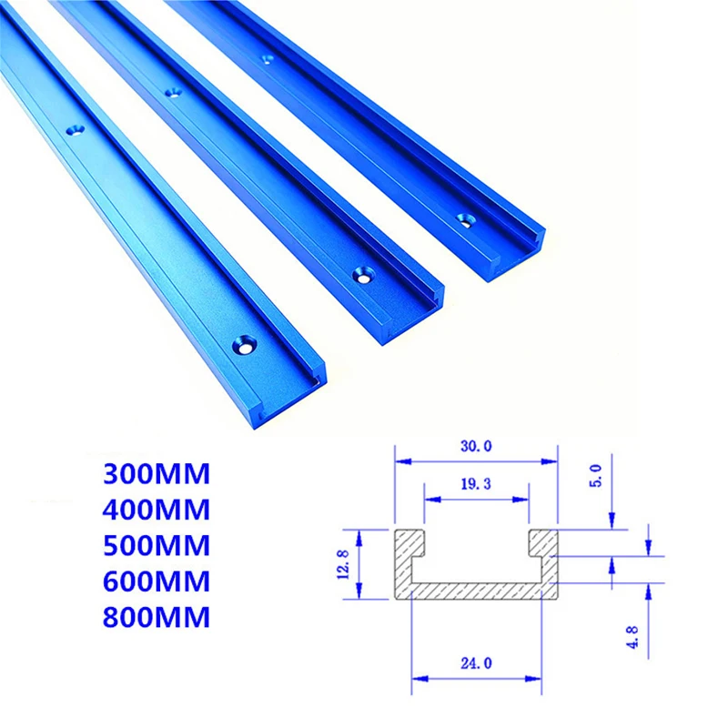 Aluminium Alloy T-tracks Slot Miter Track Jig Fixture T-Slot and Track Stop for Router Table Bandsaws Woodworking Tool
Aluminium Alloy T-tracks Slot Miter Track Jig Fixture T-Slot and Track Stop for Router Table Bandsaws Woodworking Tool