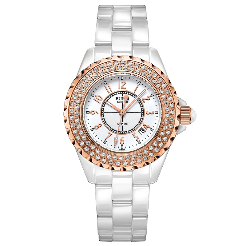 BUREI 18003 Switzerland watch women luxury brand J12 series Austria diamond Ceramic calendar number rose gold relogio feminino
BUREI 18003 Switzerland watch women luxury brand J12 series Austria diamond Ceramic calendar number rose gold relogio feminino