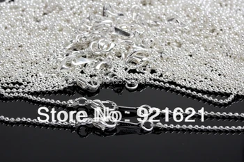 wholesell 18.5" length Plated Silver diameter 1.5mm Ball necklace Chain with Lobster Clasp Hook 30pcs/lot D0011
wholesell 18.5" length Plated Silver diameter 1.5mm Ball necklace Chain with Lobster Clasp Hook 30pcs/lot D0011