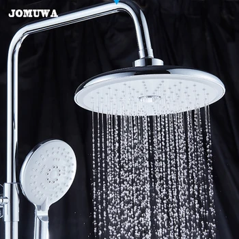 JOMUWA 8 inch Round ABS chrome waterfall Shower heads Wall Mounted rainfall shower head 3 function hand shower,Free shipping 
JOMUWA 8 inch Round ABS chrome waterfall Shower heads Wall Mounted rainfall shower head 3 function hand shower,Free shipping