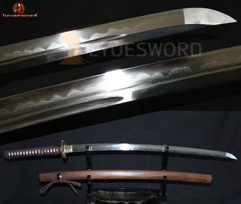 LYUESWORD Full Tang Japanese Samurai KATANA Sword Folded Steel Clay Tempered Very Sharp Blade Brass Tsuba Hualee Wood OX Saya
LYUESWORD Full Tang Japanese Samurai KATANA Sword Folded Steel Clay Tempered Very Sharp Blade Brass Tsuba Hualee Wood OX Saya