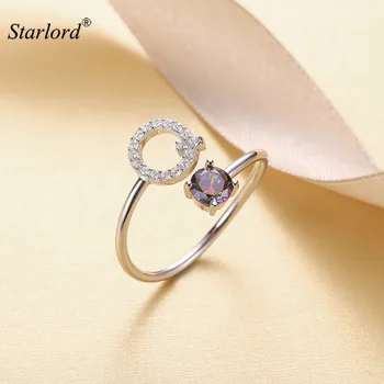 Initial Q Letter Ring 925 Sterling Silver Cubic Zirconia Crystal Ring Adjustable Silver Ring Open Ring For Women R6063B
Initial Q Letter Ring 925 Sterling Silver Cubic Zirconia Crystal Ring Adjustable Silver Ring Open Ring For Women R6063B