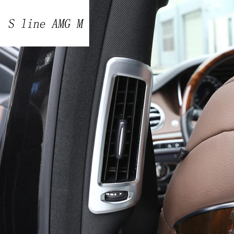 Car Styling B pillar air conditioning AC Outlet sequins frame cover sticker for Mercedes Benz S Class W222 S300 S320 2014-2017
Car Styling B pillar air conditioning AC Outlet sequins frame cover sticker for Mercedes Benz S Class W222 S300 S320 2014-2017