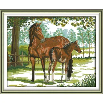 Cross-stitch embroidery kits, DIY cross stitch, set embroidery suit, print Old horse and son canvas for embroidery
Cross-stitch embroidery kits, DIY cross stitch, set embroidery suit, print Old horse and son canvas for embroidery