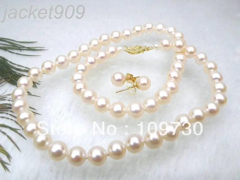 Jewelry 00347 AAA+ grade 6.5-7mm round white akoya pearl necklace earring set 14k (A0513)
Jewelry 00347 AAA+ grade 6.5-7mm round white akoya pearl necklace earring set 14k (A0513)