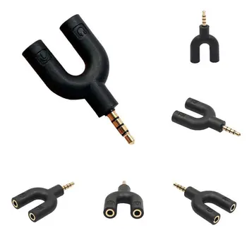 u type 3.5mm Stereo Audio Male to 2 Female Headset Mic TRRS Y Splitter Cable Adapter
u type 3.5mm Stereo Audio Male to 2 Female Headset Mic TRRS Y Splitter Cable Adapter