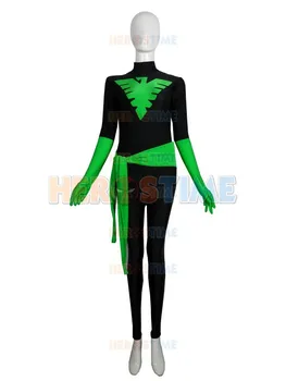 Black & Green X-Men Phoenix Superhero Costume halloween cosplay Spandex Adult X-Men Costume Hot Sale Zentai Suit free shipping
Black & Green X-Men Phoenix Superhero Costume halloween cosplay Spandex Adult X-Men Costume Hot Sale Zentai Suit free shipping