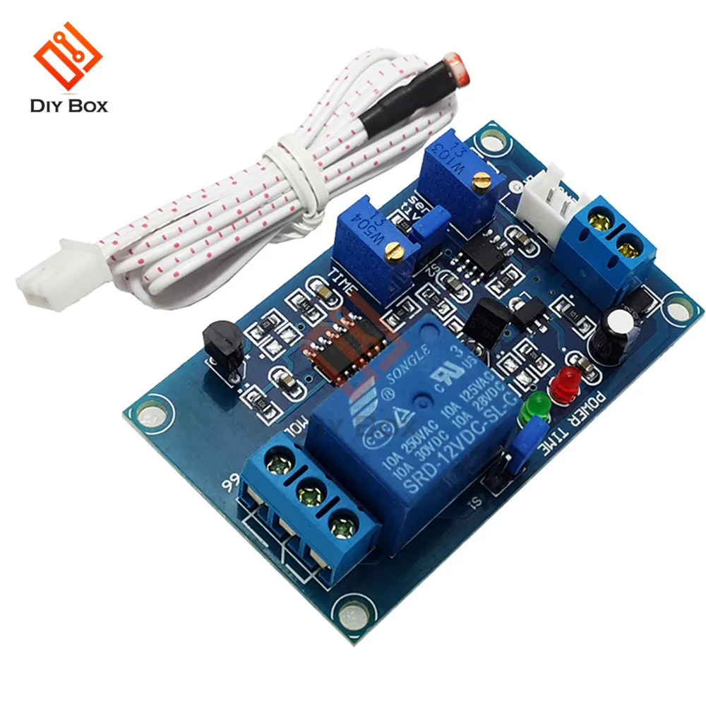 12V Photoresistor Relay Module Light Brightness Sensor Timer Detection Controller Switch On/Off With Wires for Car
12V Photoresistor Relay Module Light Brightness Sensor Timer Detection Controller Switch On/Off With Wires for Car