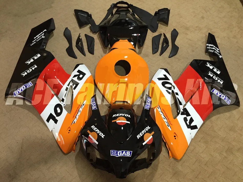 New ABS Full fairing kit 100% Fit for Honda CBR1000RR 04 05 fairings motorcycle parts CBR 1000 RR 2004 2005 repsol Hot sales
New ABS Full fairing kit 100% Fit for Honda CBR1000RR 04 05 fairings motorcycle parts CBR 1000 RR 2004 2005 repsol Hot sales
