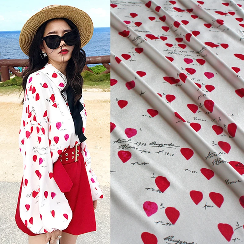 Imorted brand fashion love heart chiffon fabric soft comfortable cloth tissue for women long beach dress, patchwork by meter
Imorted brand fashion love heart chiffon fabric soft comfortable cloth tissue for women long beach dress, patchwork by meter
