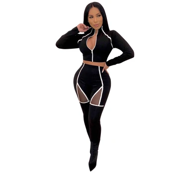 2019 Two Piece Set Tracksuit Women Side Striped Zipper Sexy Sweatshirt Sweat Suit Tops+Pants Wear Casual Sets 
2019 Two Piece Set Tracksuit Women Side Striped Zipper Sexy Sweatshirt Sweat Suit Tops+Pants Wear Casual Sets
