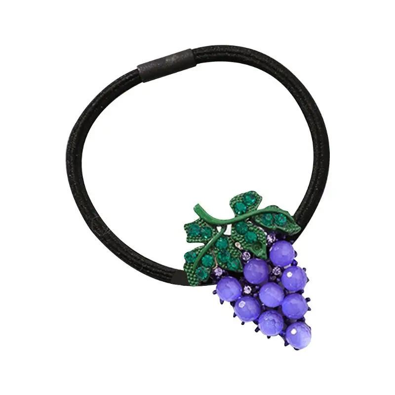 Korean Summer Fruit Metal Alloy Rubber Band Sweet Girl Colored Glitter Rhinestone Hair Rope Imitation Crystal Jewelry Scrunchies
Korean Summer Fruit Metal Alloy Rubber Band Sweet Girl Colored Glitter Rhinestone Hair Rope Imitation Crystal Jewelry Scrunchies