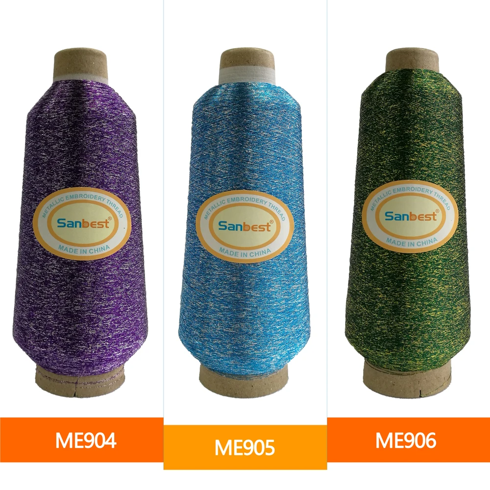 Sanbest Colorful 2 Metallic Embroidery Thread for Brother Babylock Janome Singer Pfaff Husqvaran Bernina Machines 125g/ Cone
Sanbest Colorful 2 Metallic Embroidery Thread for Brother Babylock Janome Singer Pfaff Husqvaran Bernina Machines 125g/ Cone