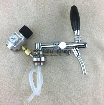 Stainless Steel Mini Keg Tap Dispenser with adjustable beer tap and Regulator CO2 Charger Kit 0-90 PSI for beer bar
Stainless Steel Mini Keg Tap Dispenser with adjustable beer tap and Regulator CO2 Charger Kit 0-90 PSI for beer bar