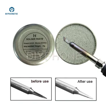 Solder Iron Head Tip Refresher Soldering Iron Oxide Paste for Solder Iron Tip Resurrection Soldering Acessory tip clean material
Solder Iron Head Tip Refresher Soldering Iron Oxide Paste for Solder Iron Tip Resurrection Soldering Acessory tip clean material