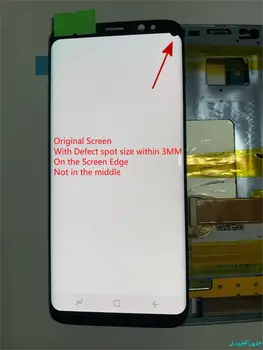 

Original For Samsung Galaxy S8 S8 plus G950f G950 G955 G955F Defect Lcd Display Touch Screen Digitizer With Frame Super AMOLED