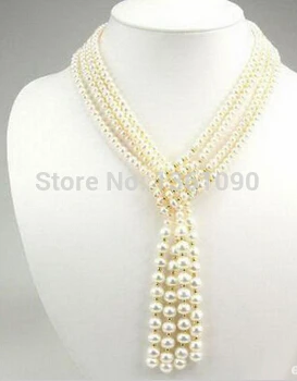 0001023 4 Rows Genuine White Pearl Yellow Gold Plated Beads Wide Tie Choker Necklace
0001023 4 Rows Genuine White Pearl Yellow Gold Plated Beads Wide Tie Choker Necklace