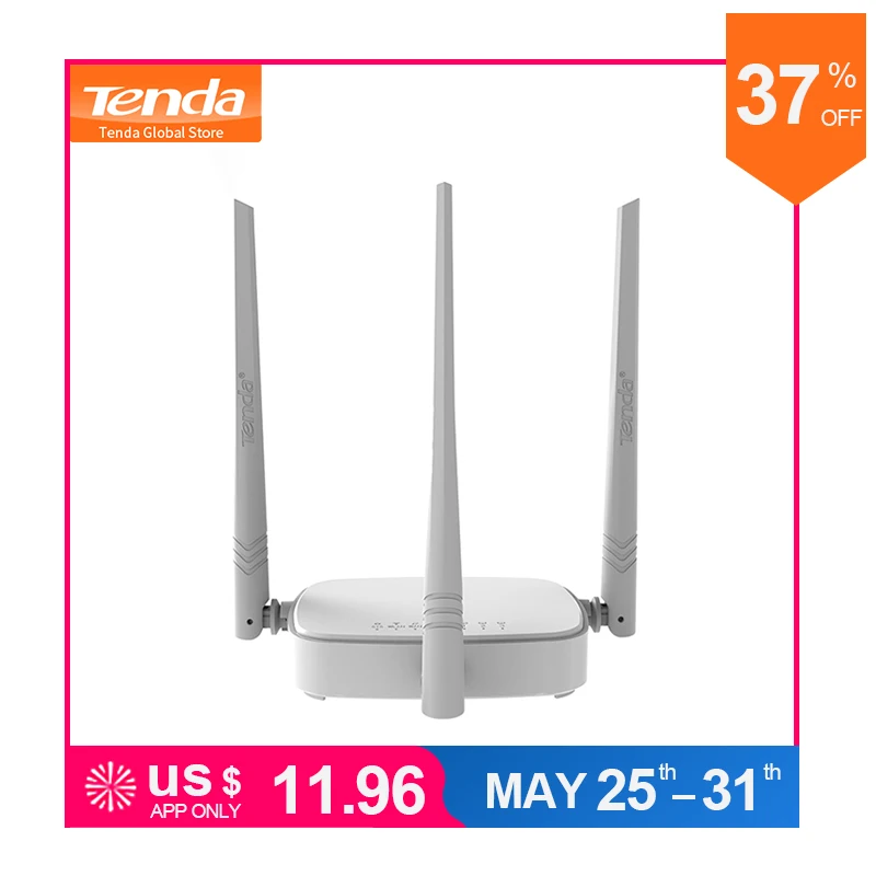 Tenda N318 300Mbps Wireless WiFi Router Wi-Fi Repeater,Router/WISP/Repeater/AP Mode, External 3*5dBi Antenna for Soho,Easy Setup
Tenda N318 300Mbps Wireless WiFi Router Wi-Fi Repeater,Router/WISP/Repeater/AP Mode, External 3*5dBi Antenna for Soho,Easy Setup