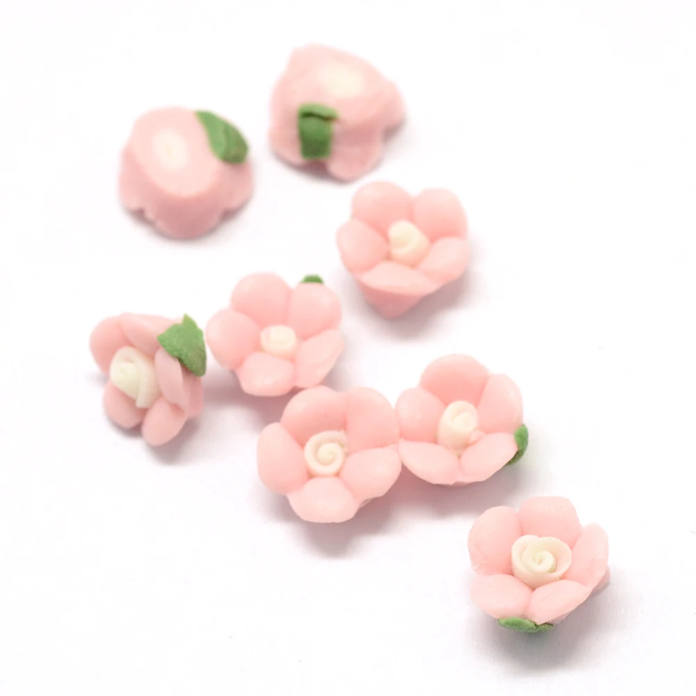 200pcs Handmade Porcelain Cabochons Flower China Clay Polymer Beads Spacer DIY Jewelry Making about 8~9x8~8.5x3.5~4mm
200pcs Handmade Porcelain Cabochons Flower China Clay Polymer Beads Spacer DIY Jewelry Making about 8~9x8~8.5x3.5~4mm