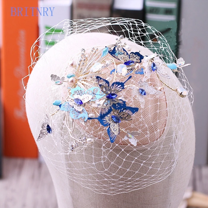 BRITNRY Fashion Wedding Hat High Quality Hand-made Butterfly with Crystals Bride Hat Real Photos Vintage Beautiful Birdcage Veil
BRITNRY Fashion Wedding Hat High Quality Hand-made Butterfly with Crystals Bride Hat Real Photos Vintage Beautiful Birdcage Veil