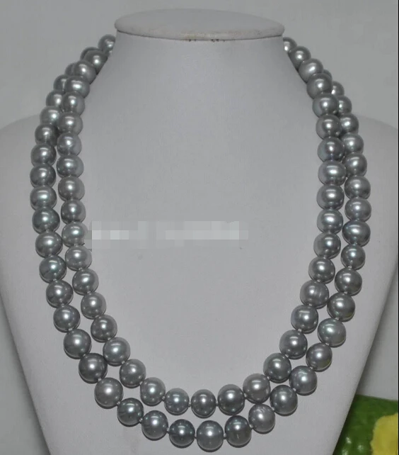 Wholesale FREE SHIPPING >>> Outstanding luster Gray 9-10mm near round cultured Pearl Necklace 35" J586
Wholesale FREE SHIPPING >>> Outstanding luster Gray 9-10mm near round cultured Pearl Necklace 35" J586