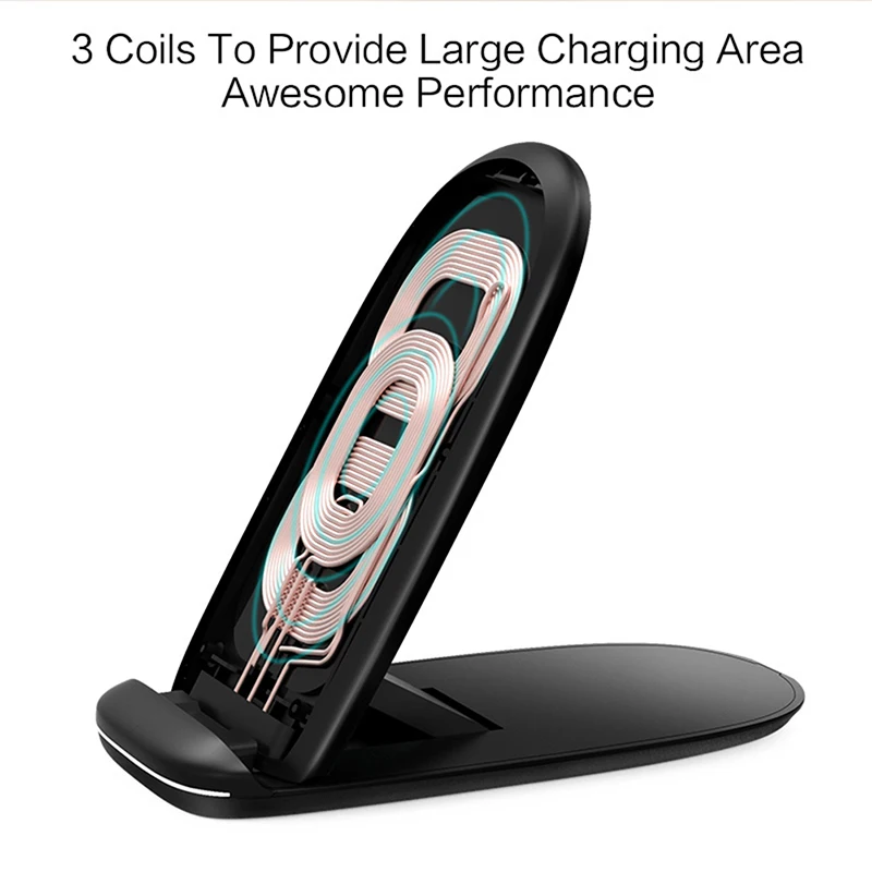 Buyincoins Wireless 10W 3Coil Charger Foldable Pad Stand Dock For iPhone X 10 8/8 Plus Samsung Note8 S8 S7 #G600 #257067
Buyincoins Wireless 10W 3Coil Charger Foldable Pad Stand Dock For iPhone X 10 8/8 Plus Samsung Note8 S8 S7 #G600 #257067
