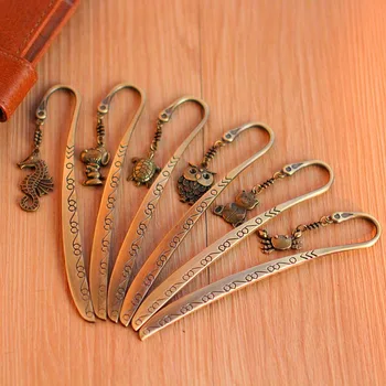 50 pcs New creative Retro Cute Animal Metal bookmark for books Students Vintage Bookarks
50 pcs New creative Retro Cute Animal Metal bookmark for books Students Vintage Bookarks