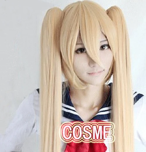 Vocaloid Hatsune Miku Akita Neru120cm blonde long straight anime cosplay cos wig chip on synthetic hair Free shipping Vocaloid Hatsune Miku Akita Neru120cm blonde long straight anime cosplay cos wig chip on synthetic hair Free shipping<br><br>Aliexpress