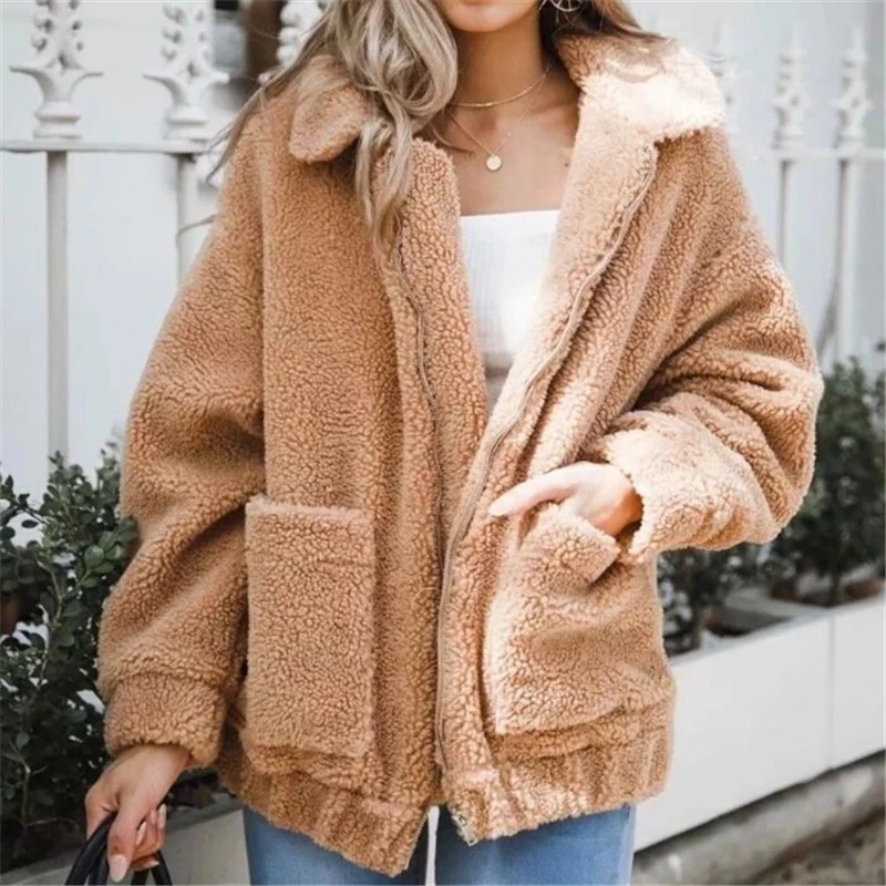 Winter Warm Women Clothes Ladies Long Sleeve Coat Women Jacket Solid Color Overcoat Outwear Zipper Coat Pocket Jacket Female Top
Winter Warm Women Clothes Ladies Long Sleeve Coat Women Jacket Solid Color Overcoat Outwear Zipper Coat Pocket Jacket Female Top