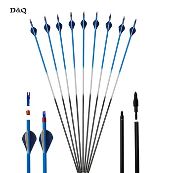 12pcs 31 inches Colorful Carbon Arrow with Replaceable Arrowheads for Recurve Compound Bow Outdoor Hunting Shooting Target Sport
12pcs 31 inches Colorful Carbon Arrow with Replaceable Arrowheads for Recurve Compound Bow Outdoor Hunting Shooting Target Sport