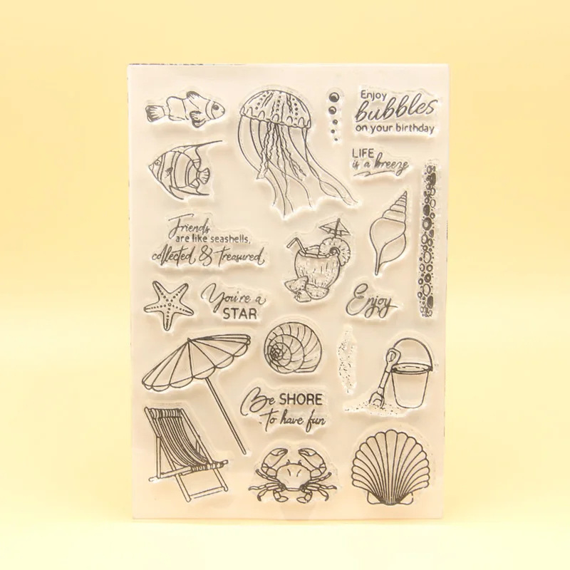 KLJUYP Marine organism Clear Stamps Scrapbook Paper Craft Clear stamp scrapbooking 01261
KLJUYP Marine organism Clear Stamps Scrapbook Paper Craft Clear stamp scrapbooking 01261