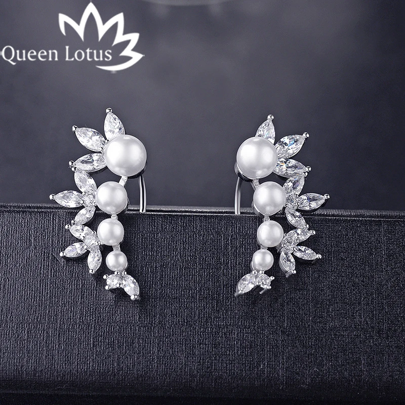 Queen Lotus 2017 New fashion AAA Micro-mosaic zircon pearl women earrings ladies earrings girl Temperament earrings gift
Queen Lotus 2017 New fashion AAA Micro-mosaic zircon pearl women earrings ladies earrings girl Temperament earrings gift