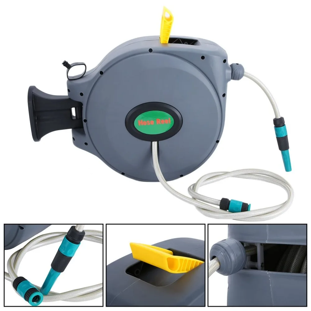 2018 Extendable Wall Mounted 30M Water Hose Reel Automatic Hose Reel Retractable Air Hose Reel Durable Garden Watering System
2018 Extendable Wall Mounted 30M Water Hose Reel Automatic Hose Reel Retractable Air Hose Reel Durable Garden Watering System