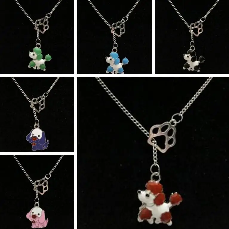 Mixed Color Drip Enamel Cute poodle Dog&Dog Paw Prints Charms Pendants Necklace Fashion Jewelry Gift
Mixed Color Drip Enamel Cute poodle Dog&Dog Paw Prints Charms Pendants Necklace Fashion Jewelry Gift