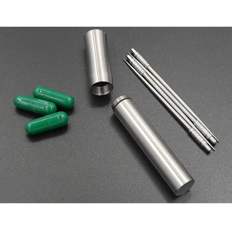 Pocket Travel Pocket Toothpick Holder Waterproof Stainless Steel Pill Case Box Container With Key Ring Titanium Alloy Toothpicks
Pocket Travel Pocket Toothpick Holder Waterproof Stainless Steel Pill Case Box Container With Key Ring Titanium Alloy Toothpicks