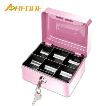 ABEDOE Small Metal Money Coin Cash Safe Box Piggy Bank with Lock 6 Compartments Cash Box Home Decor Craft Gift For Kids Children
ABEDOE Small Metal Money Coin Cash Safe Box Piggy Bank with Lock 6 Compartments Cash Box Home Decor Craft Gift For Kids Children