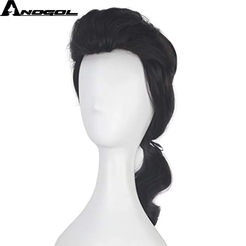 Anogol Beauty and the Beast Prince Gaston Wig Black Short Curly Wig Cosplay Synthetic For Halloween Role Play Party Hair Costume
Anogol Beauty and the Beast Prince Gaston Wig Black Short Curly Wig Cosplay Synthetic For Halloween Role Play Party Hair Costume