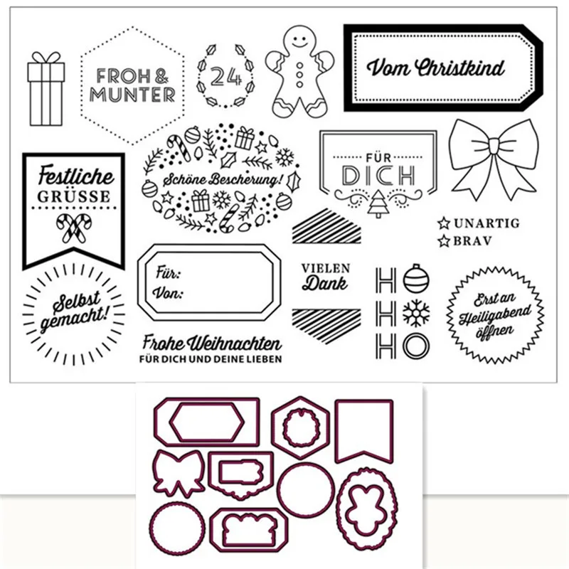 German plate Exquisite transparent silicone rubber stamps/handmade Christmas album for children decorative production
German plate Exquisite transparent silicone rubber stamps/handmade Christmas album for children decorative production