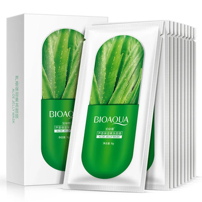 BIOAQUA 10pcs Mini Aloe Jelly Mask Moisturizing Silky Face Mask New Skin Care 8g/pc
BIOAQUA 10pcs Mini Aloe Jelly Mask Moisturizing Silky Face Mask New Skin Care 8g/pc