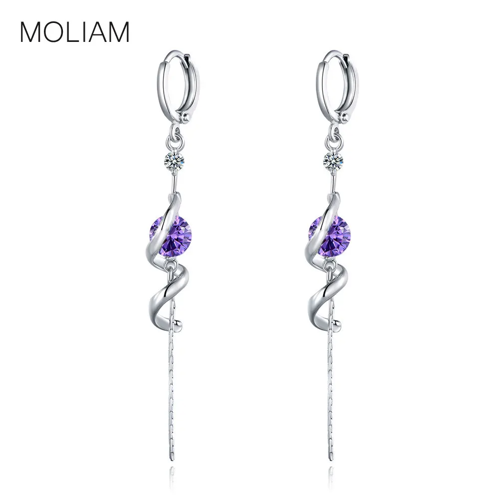 MOLIAM 63mm Long Tassels Earrings For Women Silver Color Crystal Cubic Zirconia Dangle Drop Earring Brinco Jewelry Gift MLE043
MOLIAM 63mm Long Tassels Earrings For Women Silver Color Crystal Cubic Zirconia Dangle Drop Earring Brinco Jewelry Gift MLE043